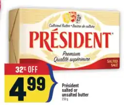 Marché Adonis Président salted or unsalted butter offer