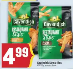 Marché Adonis Cavendish farms fries offer