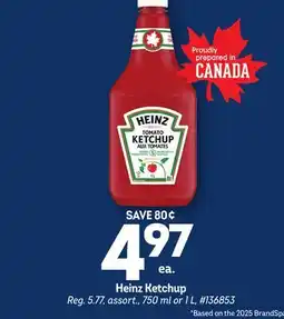 Giant Tiger Heinz Ketchup offer
