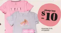 Giant Tiger sleep tee offer
