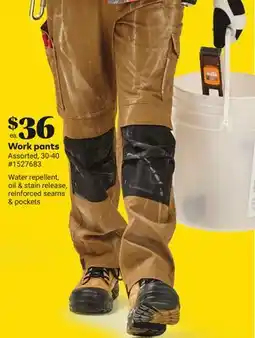 Giant Tiger Work pants offer