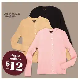 Giant Tiger ribbed cardigan offer
