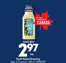 Giant Tiger Kraft Salad Dressing offer
