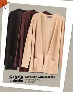 Giant Tiger Cardigan with pockets offer