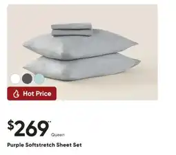 Sleep Country Purple Softstretch Sheet Set offer