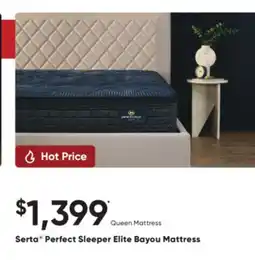 Sleep Country Serta Perfect Sleeper Elite Bayou Mattress offer
