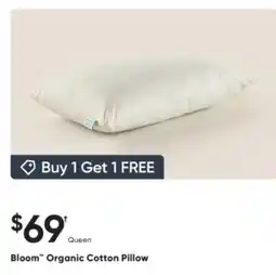 Sleep Country Bloom Organic Cotton Pillow offer