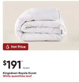 Sleep Country Kingsdown Royale Duvet offer