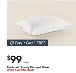 Sleep Country Fieldcrest Luxury Microgel Pillow offer