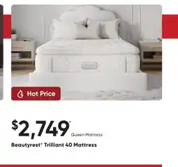 Sleep Country Beautyrest Trilliant 40 Mattress offer