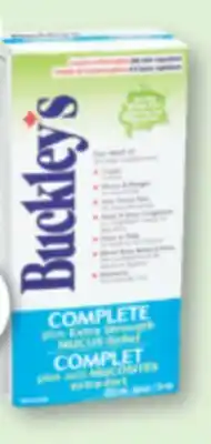 Familiprix Buckley's Complete Plus Extra Strength Mucus Relief cough syrup 250ml offer