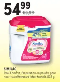 Familiprix SIMILAC Total Comfort, Powdered infant formula, 837 g offer