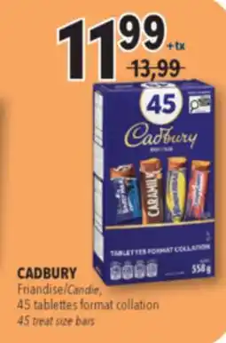 Familiprix CADBURY Candies, 45 fun treats offer