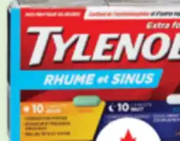 Familiprix TYLENOL Sinus, Cold, Cold and Sinus or Flu, selected products, 18 or 20 units offer