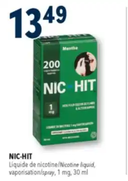 Familiprix NIC-HIT, Nicotine liquid, spray, 1 mg, 30 ml offer