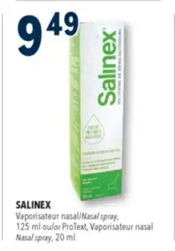 Familiprix SALINEX, Nasal spray, 125 ml or ProText, Nasal spray, 20 ml offer