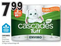 Familiprix CASCADES, Enviro, Paper towels, 6 mega rolls offer