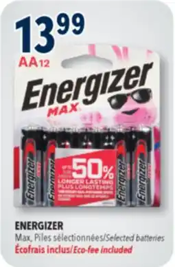 Familiprix ENERGIZER, Max Selected batteries offer
