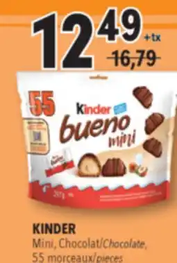 Familiprix KINDER, Mini, Chocolate, 55 pieces offer