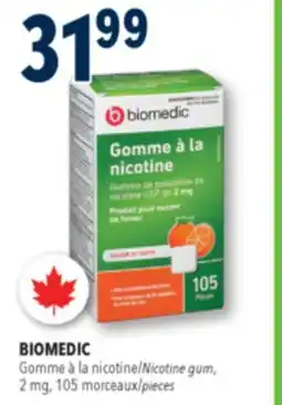 Familiprix BIOMEDIC Nicotine gum, 2 mg, 105 pieces offer