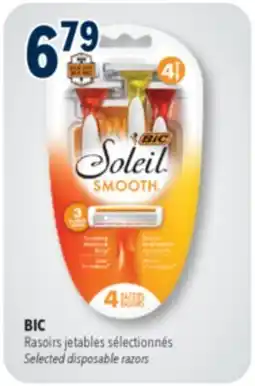 Familiprix BIC, Selected disposable razors offer