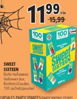 Familiprix SWEET SIXTEEN, Halloween box, Candies, 100 pouches offer