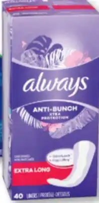 Familiprix ALWAYS or TAMPAX Selected products offer
