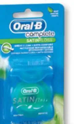 Familiprix Oral-B Complete mint satin floss 50m offer