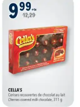 Familiprix CELLA'S, Cherries covered milk chocolate, 311 g offer