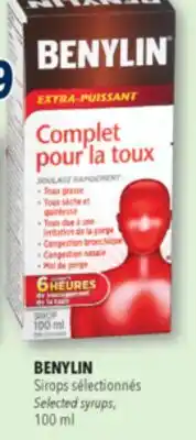 Familiprix BENYLIN Sirops Selected syrups, 100 ml offer