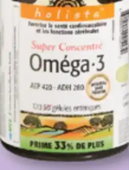 Familiprix Holista super concentrate omega-3 enteric softgels 120un offer