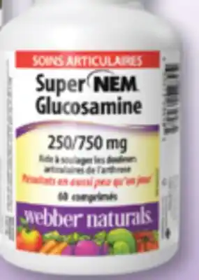 Familiprix Webber Naturals Joint Care Super NEM Glucosamine tablets 60un offer