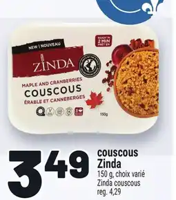 Metro COUSCOUS ZINDA | ZINDA COUSCOUS offer