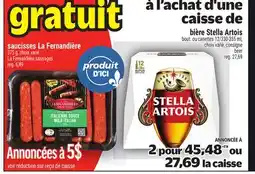 Metro SAUCISSES LA FERNANDIÈRE | LA FERNANDIÈRE SAUSAGES offer