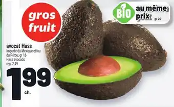 Metro BIO AVOCAT HASS offer