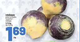 Metro RUTABAGAS | RUTABAGAS offer