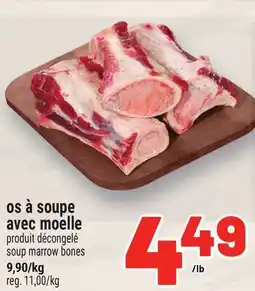 Metro OS À SOUPE AVEC MOELLE | SOUP MARROW BONES offer