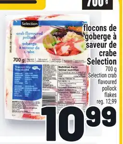 Metro FLOCONS DE GOBERGE À SAVEUR DE CRABE SELECTION | SELECTION CRAB FLAVOURED POLLOCK FLAKES offer