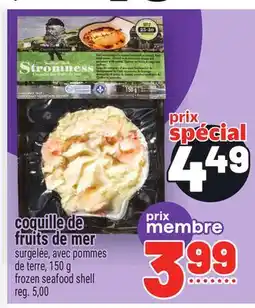 Metro COQUILLE DE FRUITS DE MER | FROZEN SEAFOOD SHELL offer