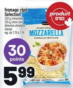 Metro FROMAGE RÂPÉ SELECTION | SELECTION SHREDDED CHEESE offer