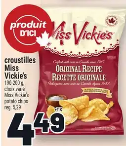 Metro CROUSTILLES MISS VICKIE'S | MISS VICKIE'S POTATO CHIPS offer
