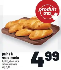 Metro PAINS À SOUS-MARIN offer