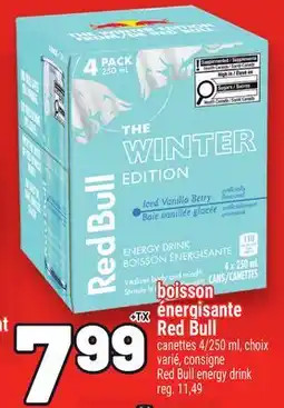 Metro BOISSON ÉNERGISANTE RED BULL | RED BULL ENERGY DRINK offer