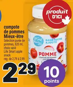 Metro COMPOTE DE POMMES MIEUX-ÊTRE | LIFE SMART APPLE SNACK offer