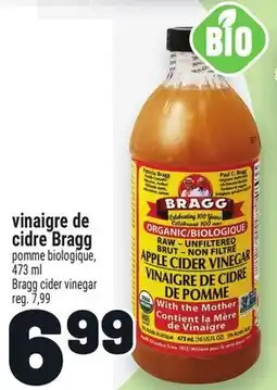 Metro VINAIGRE DE CIDRE | BRAGG CIDER VINEGAR offer