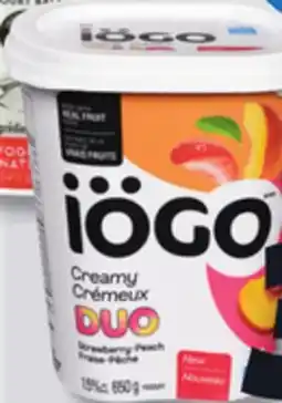 IGA IÖGO CRÉMEUX DUO YOGURT offer