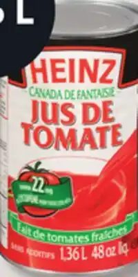IGA HEINZ TOMATO JUICE offer