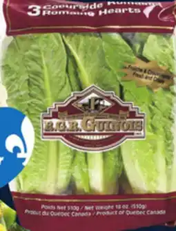 IGA ROMAINE HEARTS, WHITE, ORANGE OR PURPLE CAULIFLOWER offer