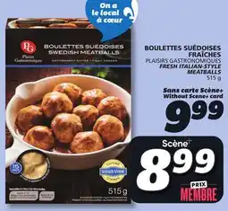 IGA PLAISIRS GASTRONOMIQUES FRESH ITALIAN-STYLE MEATBALLS offer