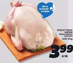 IGA FRESH WHOLE CHICKEN offer